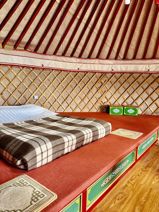 Luxe Double Bed Ger sleeping area