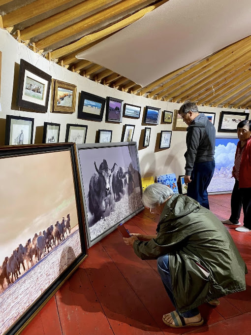 Ger art gallery at Mongol Nomadic Tourist Camp