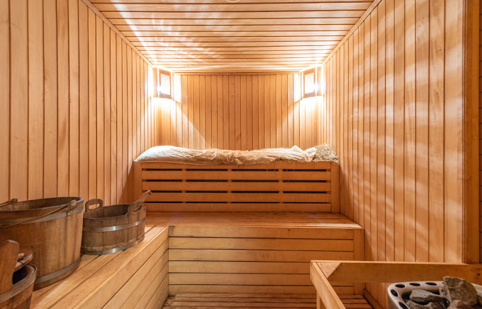 Wooden sauna at Mongol Nomadic Tourist Camp